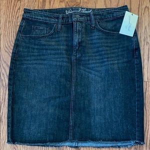 Black Jean Skirt